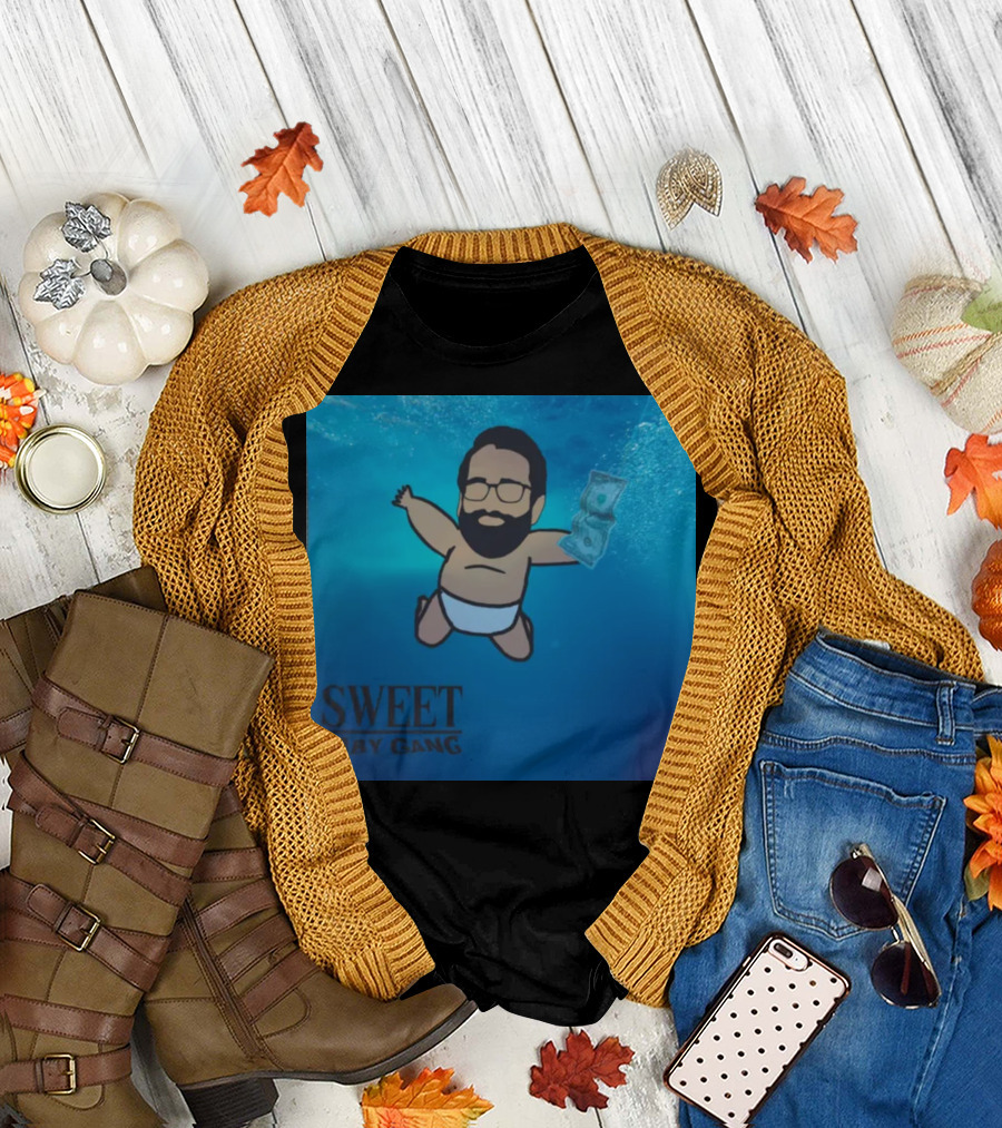 Sweet Baby Gang Album Parody Nirvana Underwater Baby T-Shirt