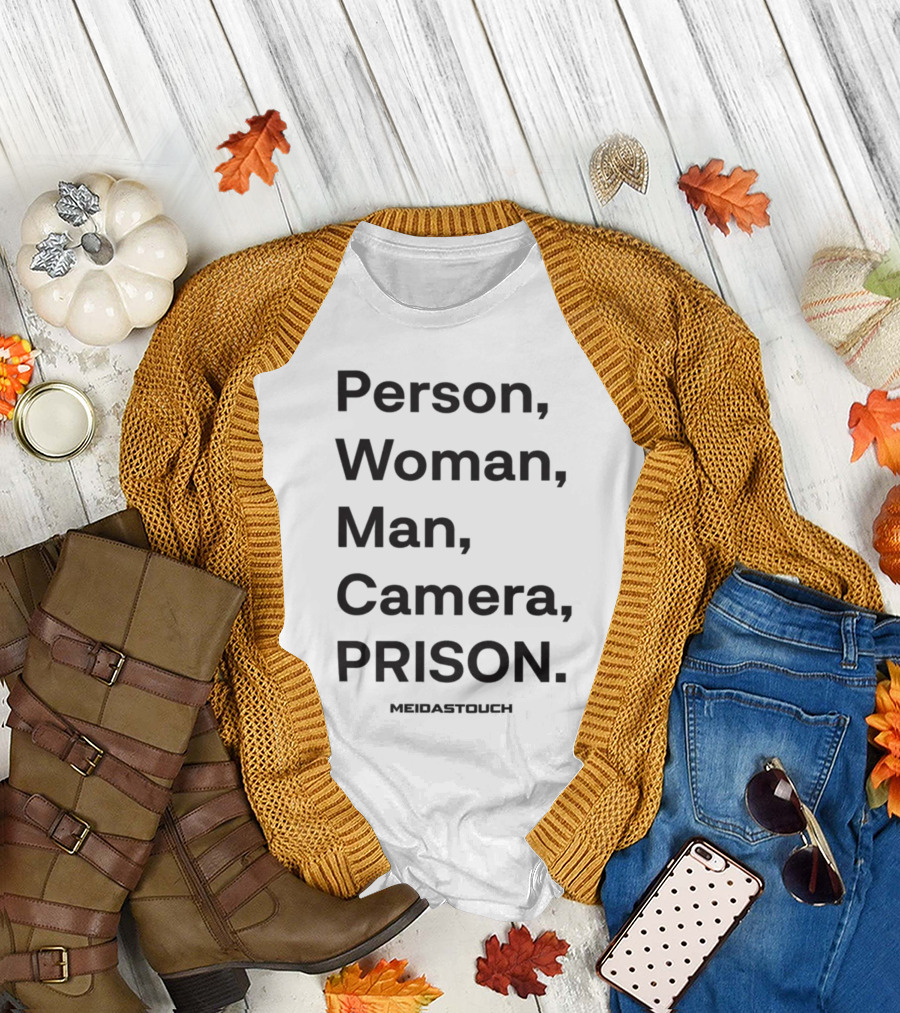 Person Woman Man Camera Prison Meidastouch T-Shirt