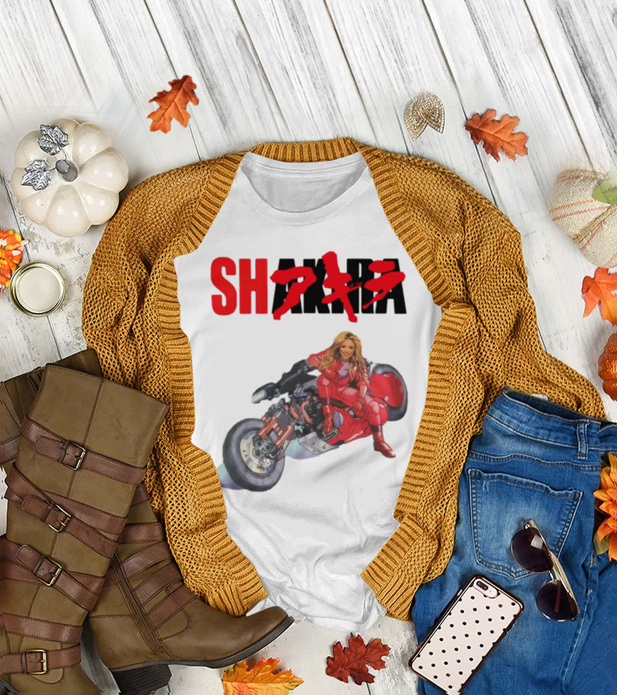 Shakira Akira Motorcycle Fusion T-Shirt