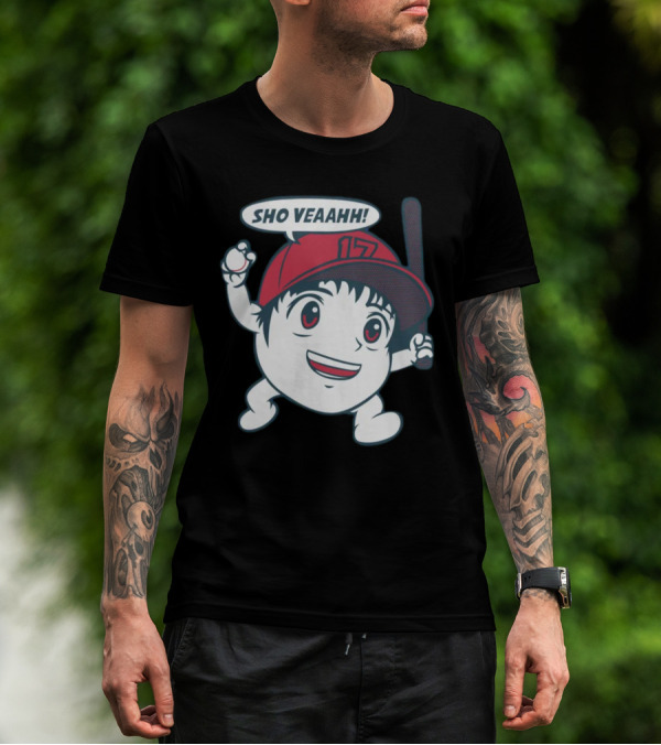 Shohei Ohtani Sho Veahh 17 Baseball Character T-Shirt