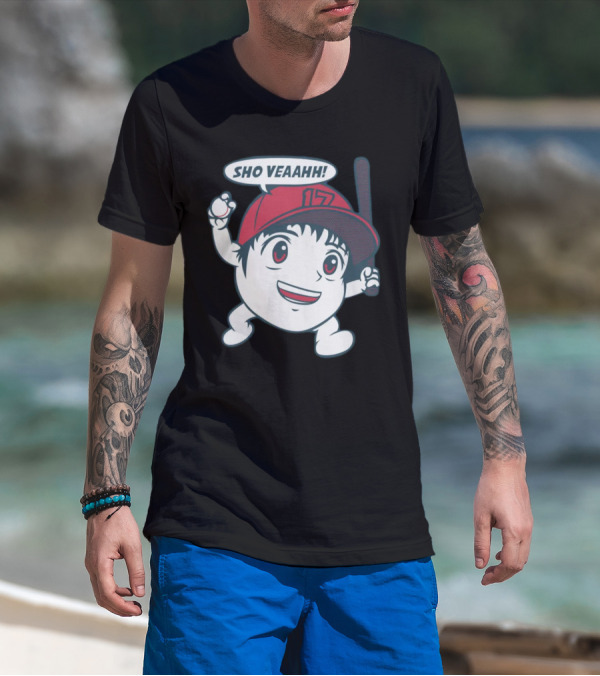 Shohei Ohtani Sho Veahh 17 Baseball Character T-Shirt