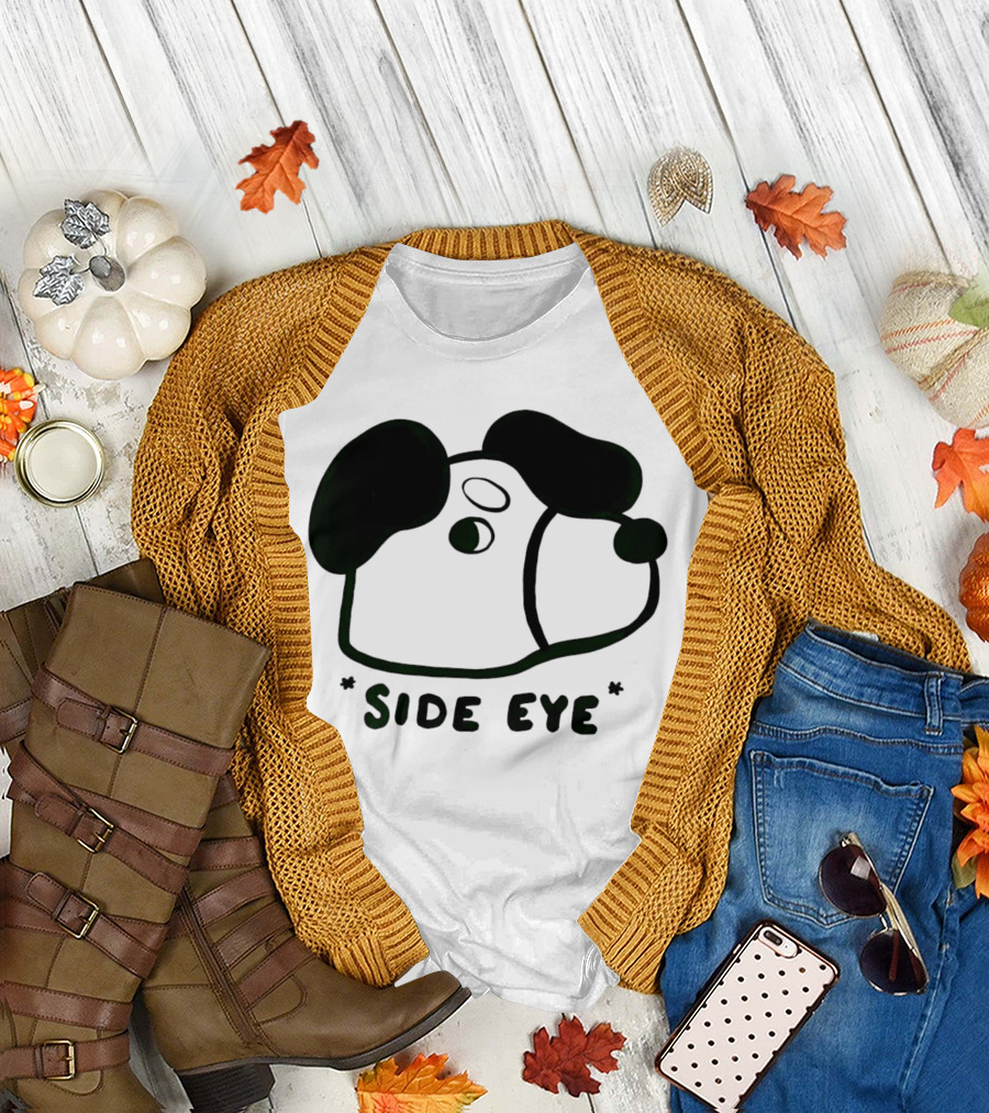 Chocolett Dog with Side Eye Expression T-Shirt