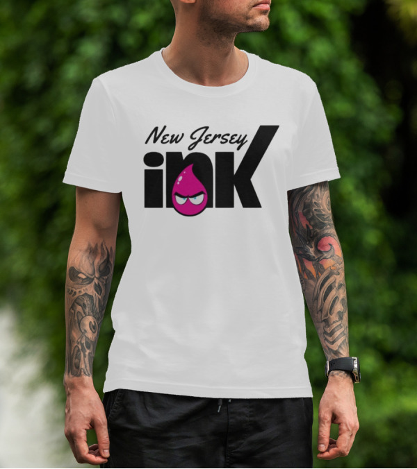 New Jersey Ink Angry Pink Droplet T-Shirt