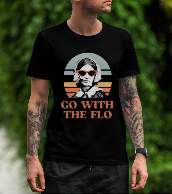 Nurse Practitioner Florence Nightingale Go With The Flo Vintage T-Shirt