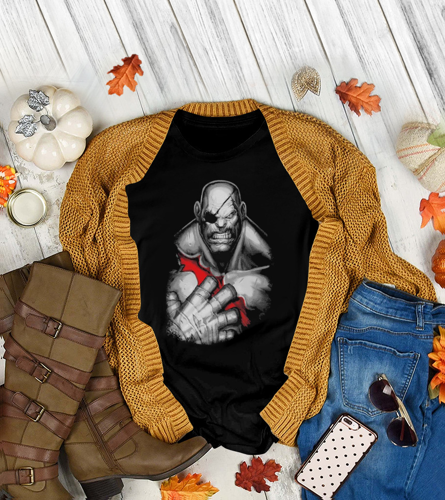 Sagat Street Fighter Character T-Shirt