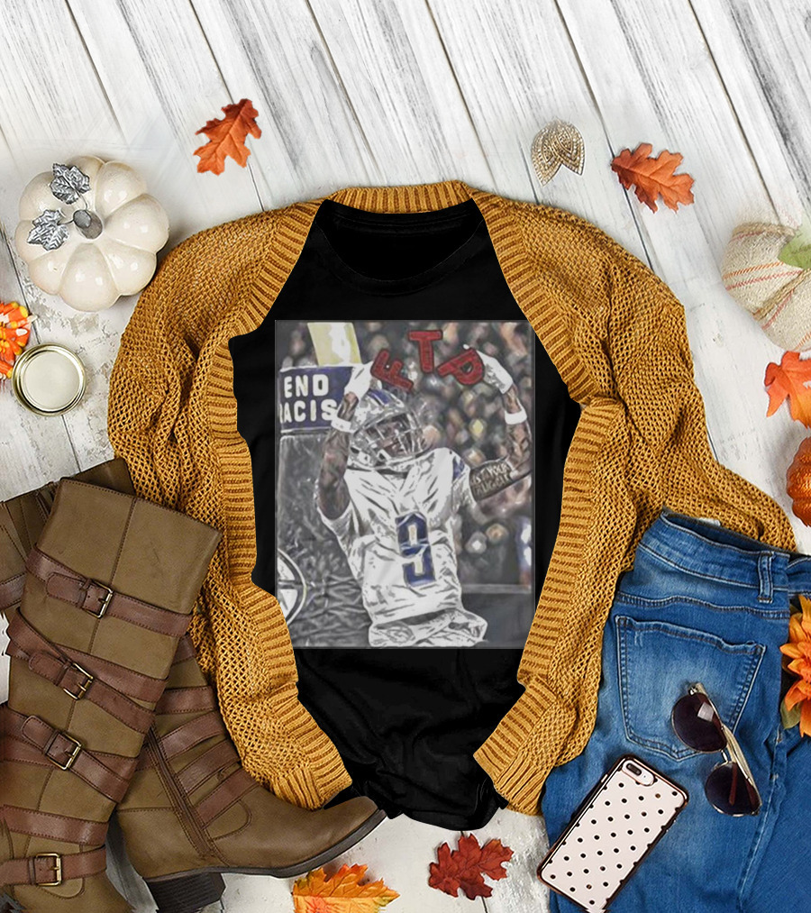 Detroit 313 Store Jameson Williams Football FTP V9 T-Shirt