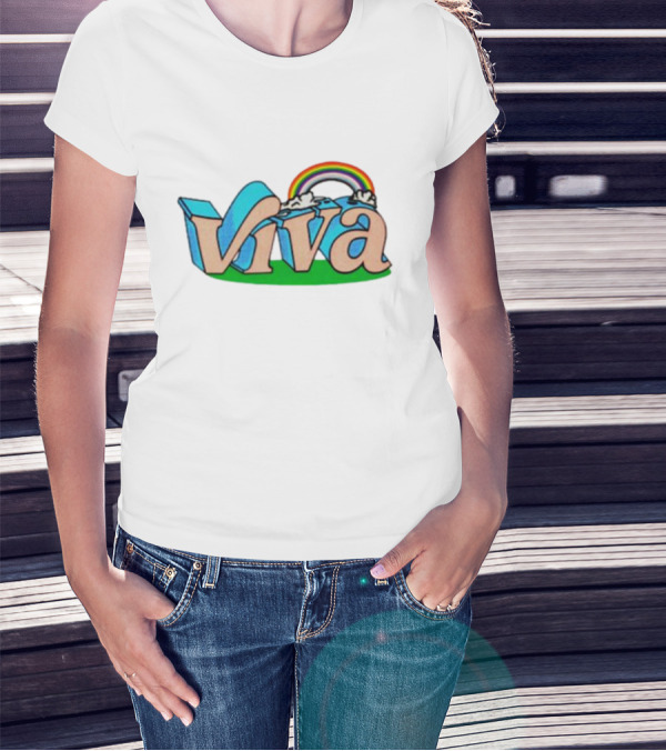 Viva La Pride Rainbow Clouds T-Shirt