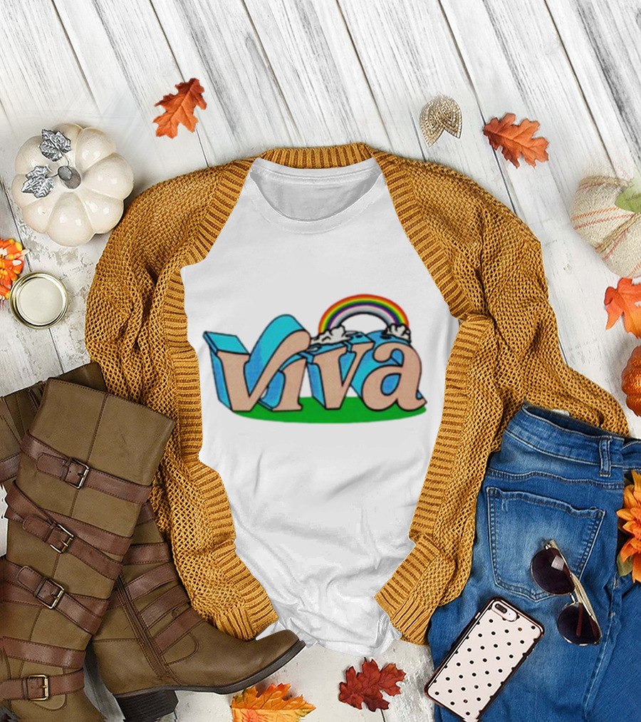 Viva La Pride Rainbow Clouds T-Shirt