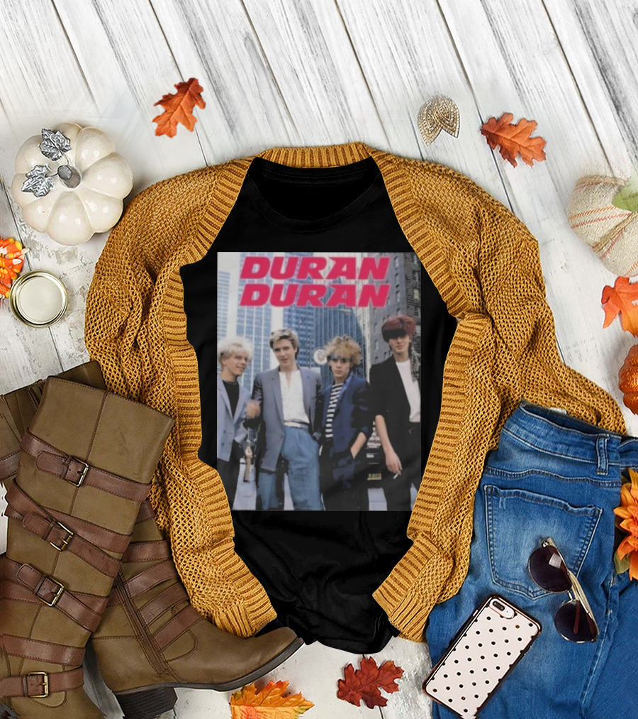 Duran Duran Aesthetic Vintage 90s Fan Photo Urban Backdrop T-Shirt