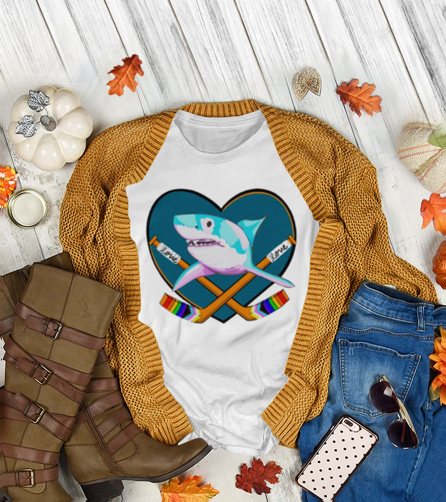 San Jose Sharks Pride Night Love Inclusion Diversity Hockey T-Shirt
