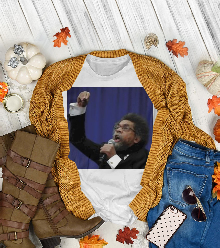 Cornel West For President 2024 Inspirational Speech Portrait Iconic Public Figure T-Shirt
