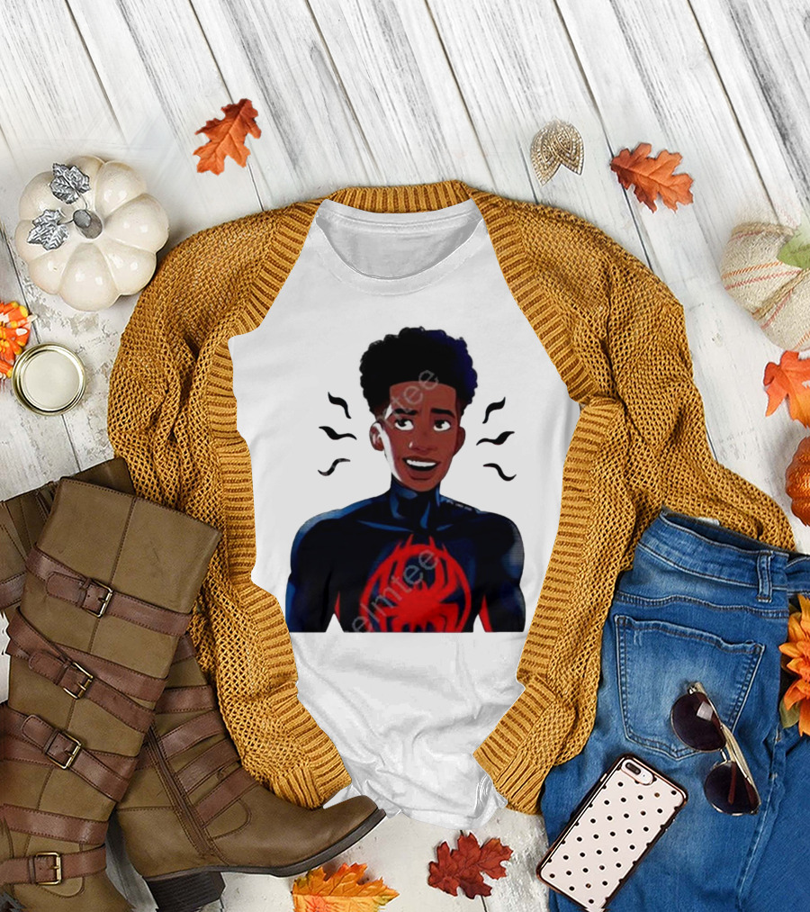 Spider Fam Charms Miles Across the Spider Verse T-Shirt