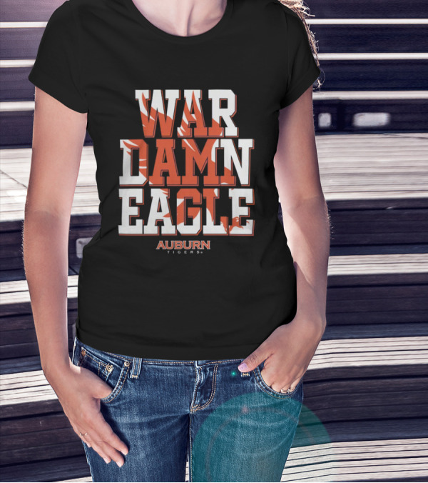 War Damn Eagle Auburn Tigers Fanatics Branded Hometown Collection T-Shirt