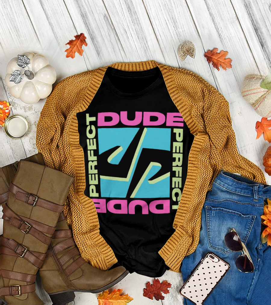 Dude Perfect DP Logo Neon Good Times Merch T-Shirt