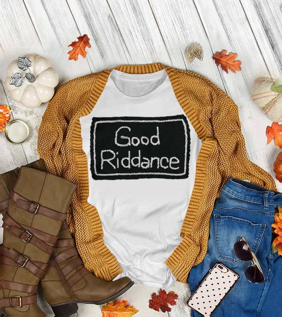 Gracie Abrams Good Riddance Crochet Black Patch T-Shirt