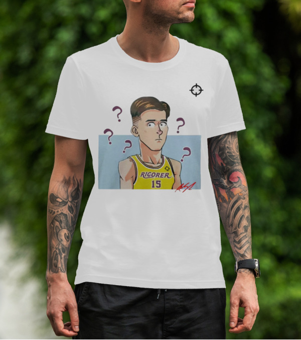 Austin Reaves Rigorer 15 Anime Style Player With Confused Expression T-Shirt
