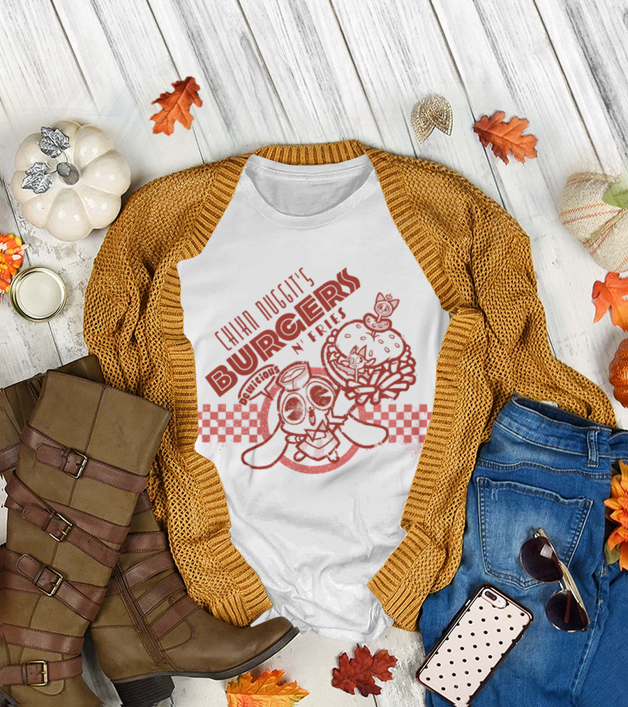 Chikn Nuggit's Dewicious Burgers N' Fries Diner T-Shirt