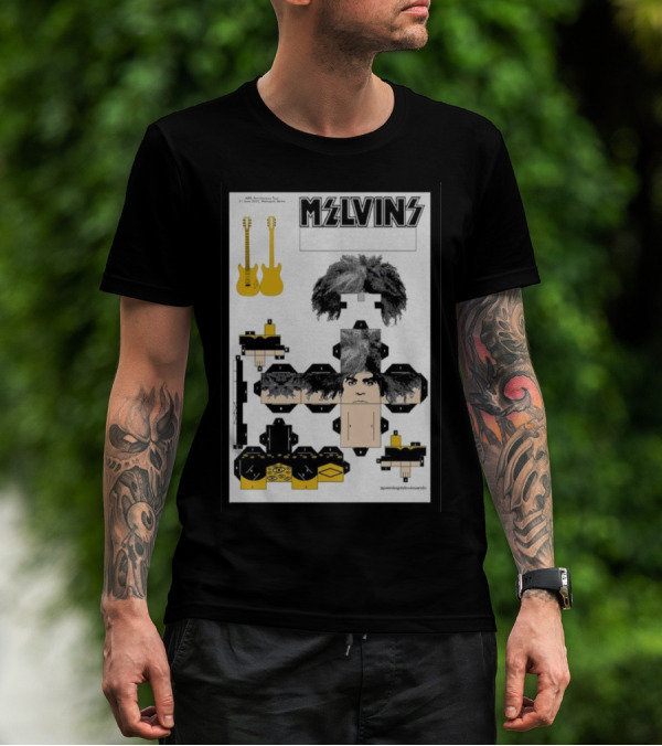 Melvins 40th Anniversary Edition Metropol Berlin 6.11.23 Guitar Origami Model T-Shirt
