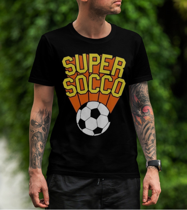 Super Socco Soccer Ball Burst T-Shirt