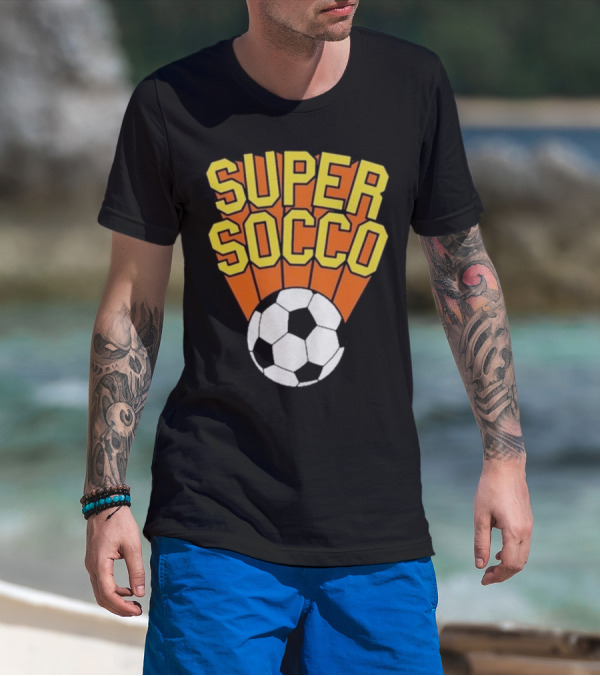 Super Socco Soccer Ball Burst T-Shirt