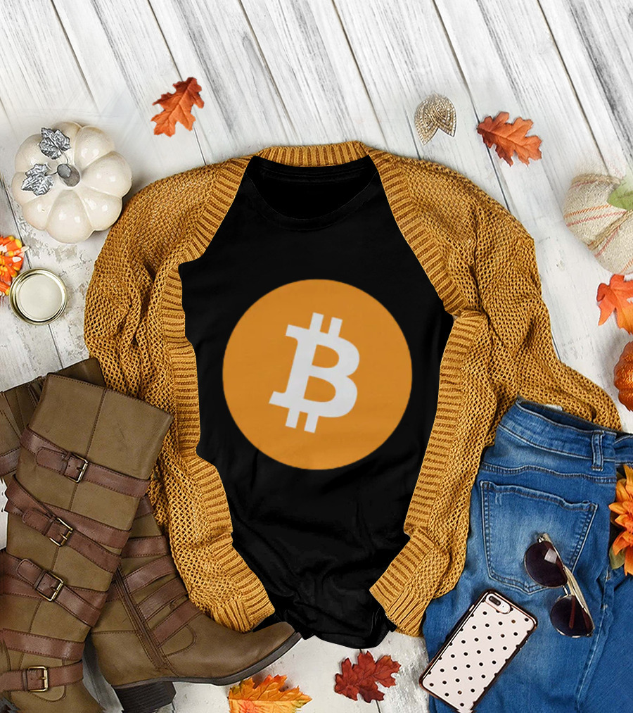 Bitcoin Orange Circle T-Shirt