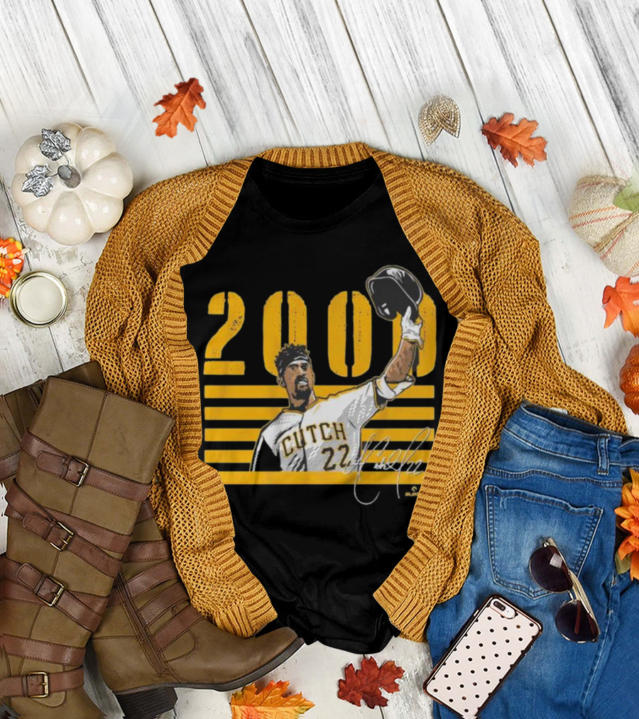 Pittsburgh Cutch 22 2000 Hits Celebration MLB Player T-Shirt