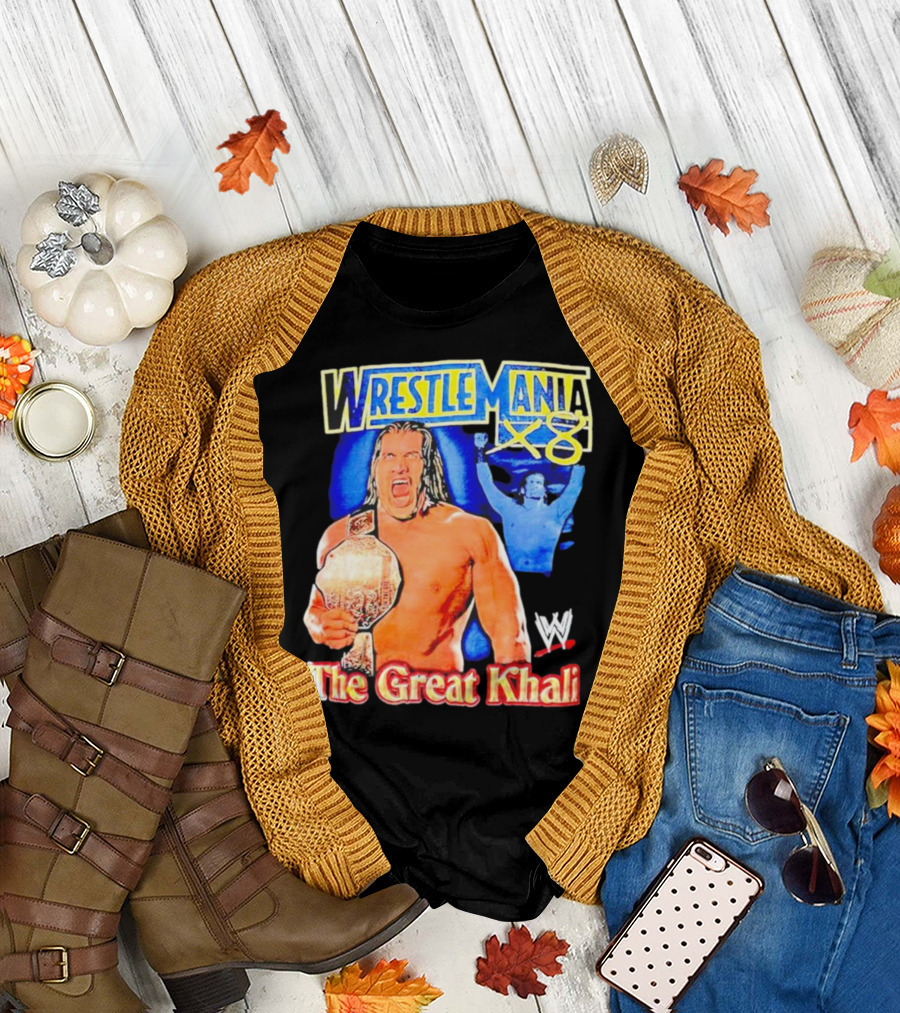 WrestleMania X8 The Great Khali WWE Champion T-Shirt