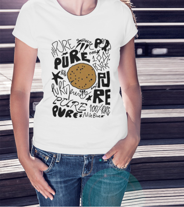 NileBlue Cookie Pure 100% Pure Pure Pure T-Shirt