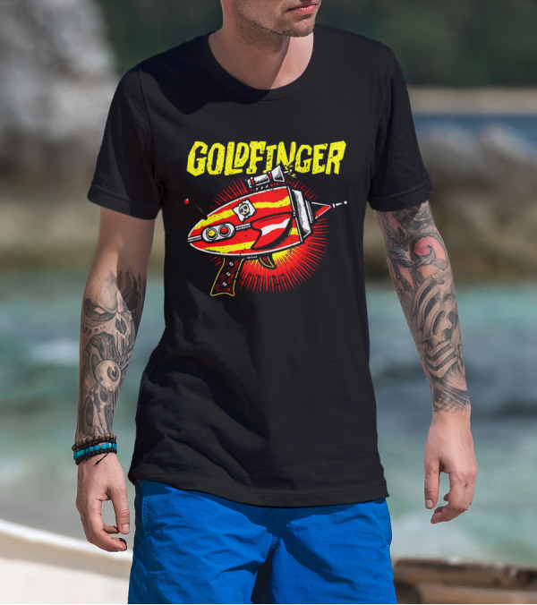 Goldfinger Band Retro Ray Gun T-Shirt