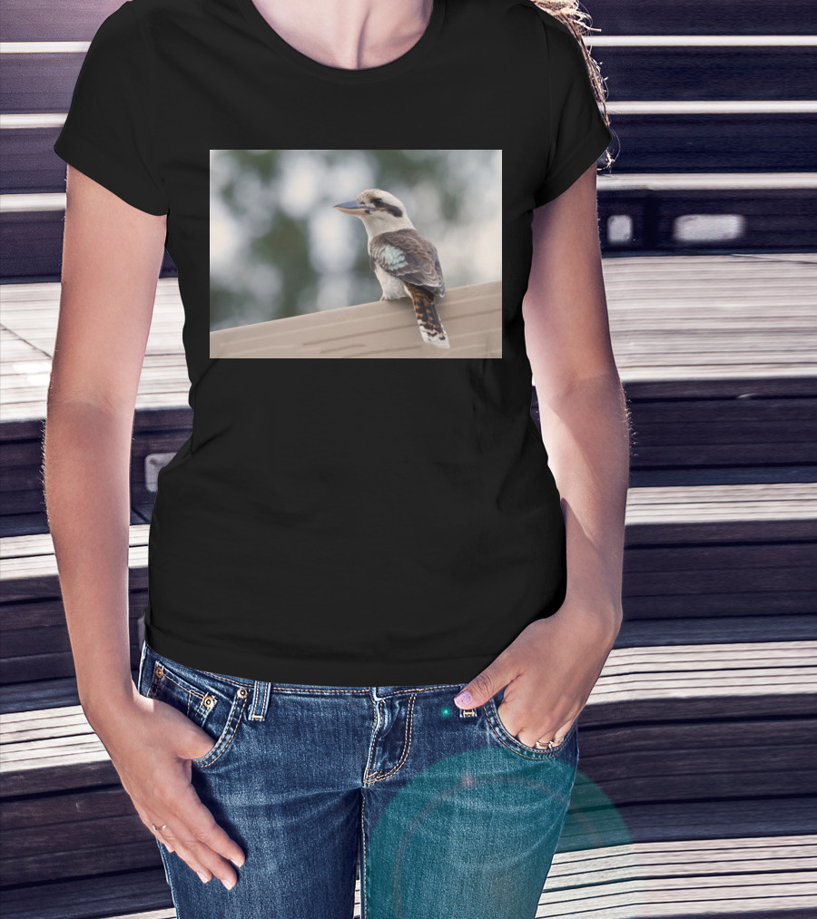Australian Kookaburra Bird Perched Outdoors T-Shirt