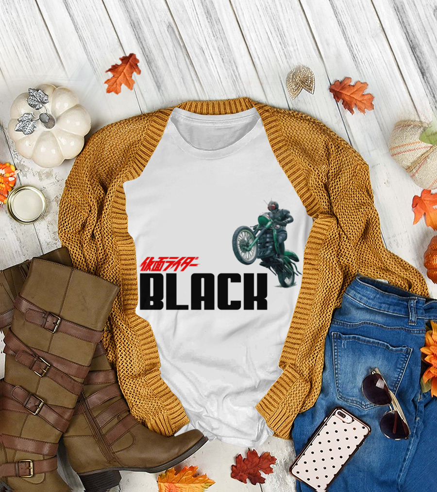Kamen Rider Black Motorcycle Action Scene T-Shirt