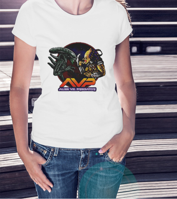 AVP Alien Vs. Predator Video Game Showdown T-Shirt