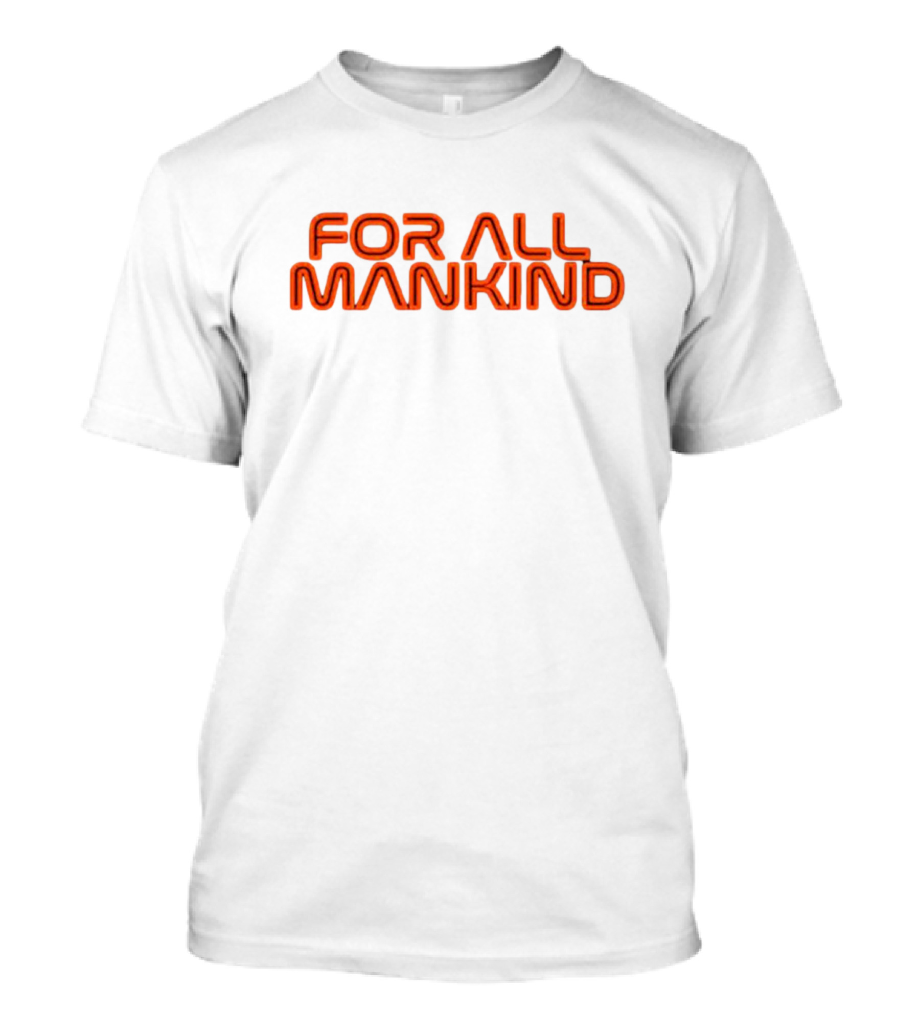 For All Mankind Apple TV Series Bold Retro Text T-Shirt