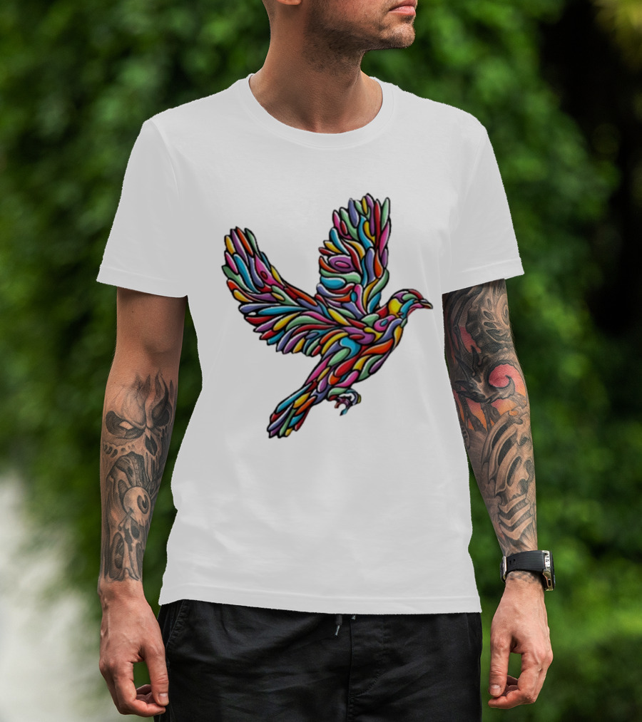 Glenside Local Solidarity Multicolored Dove T-Shirt
