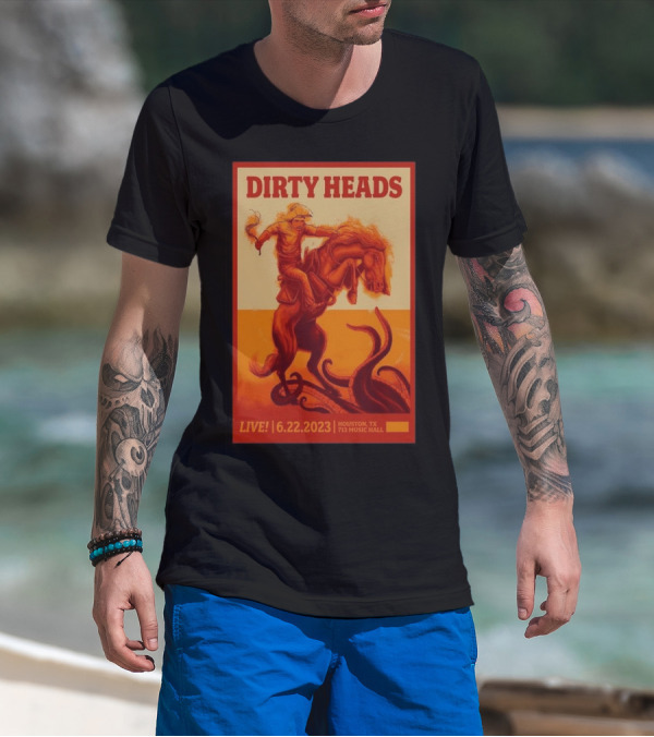 Dirty Heads Live Houston TX 713 Music Hall 6.22.2023 Cowboy And Octopus T-Shirt