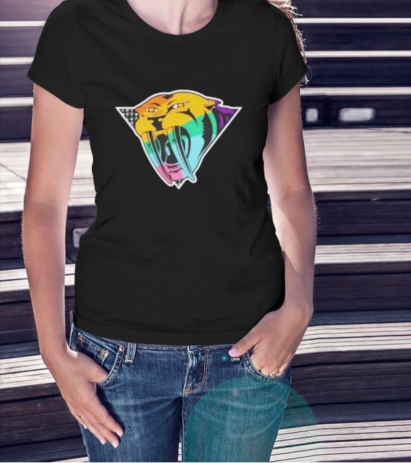 Landon Matney Nashville Predators Pride Rainbow Tiger T-Shirt