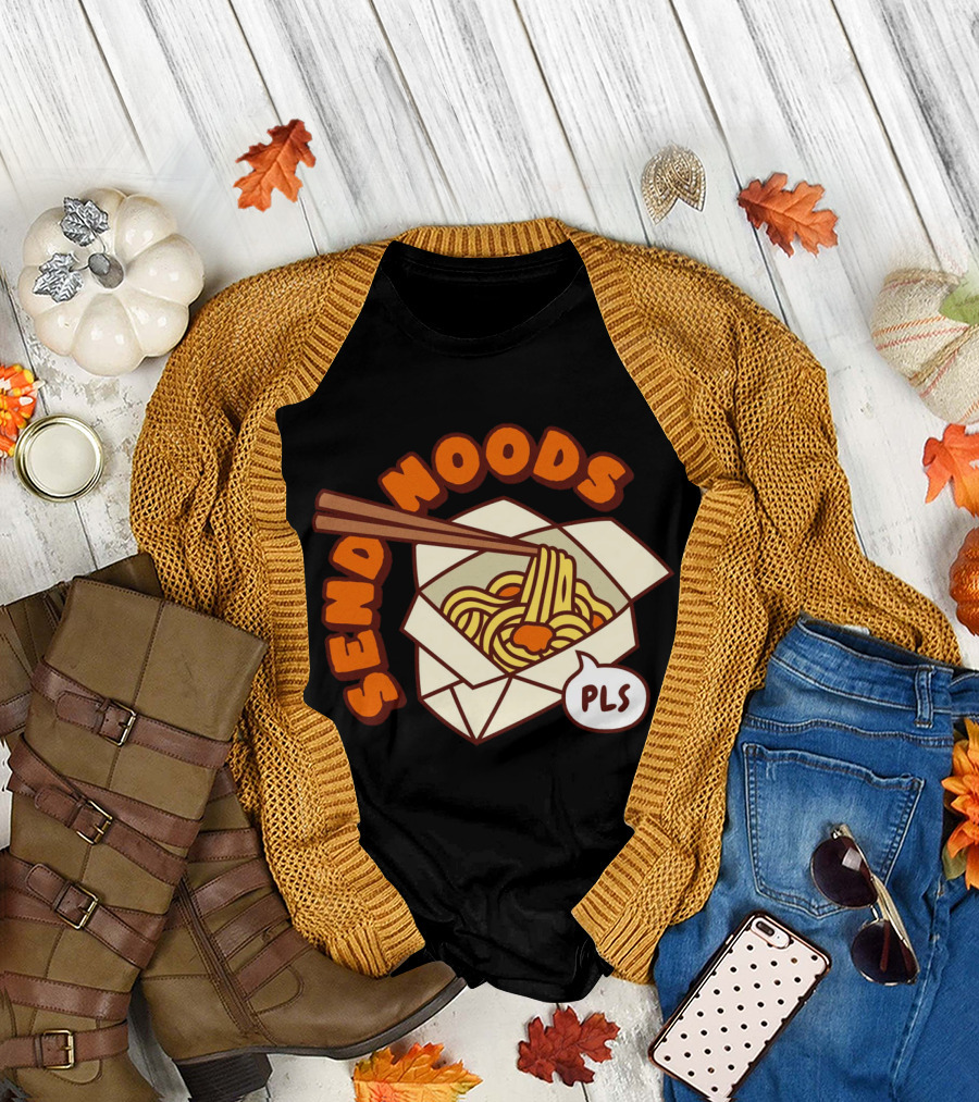 Send Noods PLS Comic Noodle Box T-Shirt
