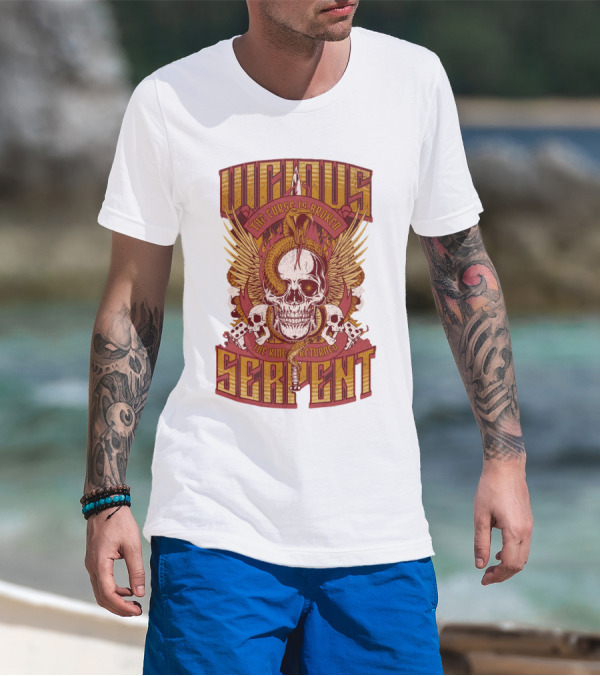 Vicious Serpent The Curse Is Broken The King Has Returned Skull T-Shirt