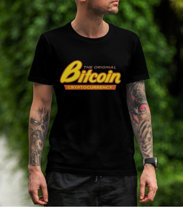 The Original Bitcoin Cryptocurrency Bow Tie T-Shirt