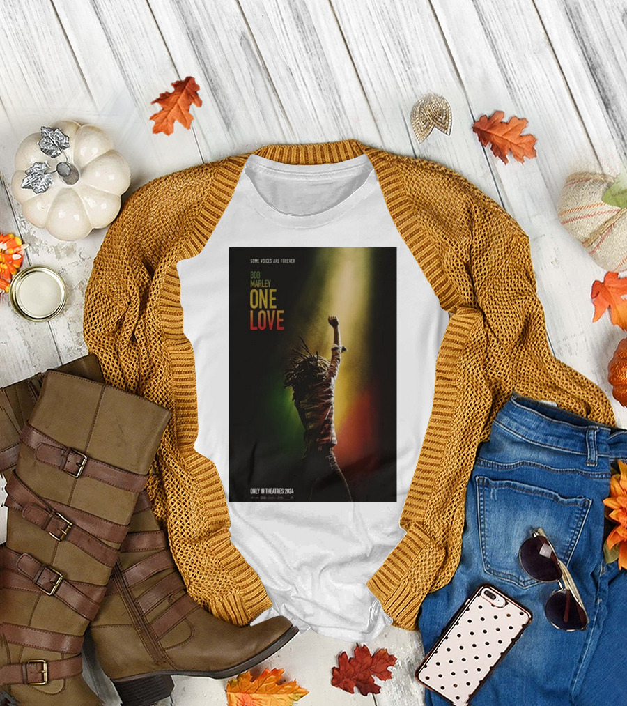 Some Voices Are Forever Bob Marley One Love Only in Theatres T-Shirt