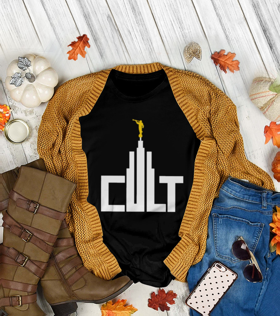 Exmormon Cult LDS Temple Angel Moroni Statues Iconic T-Shirt