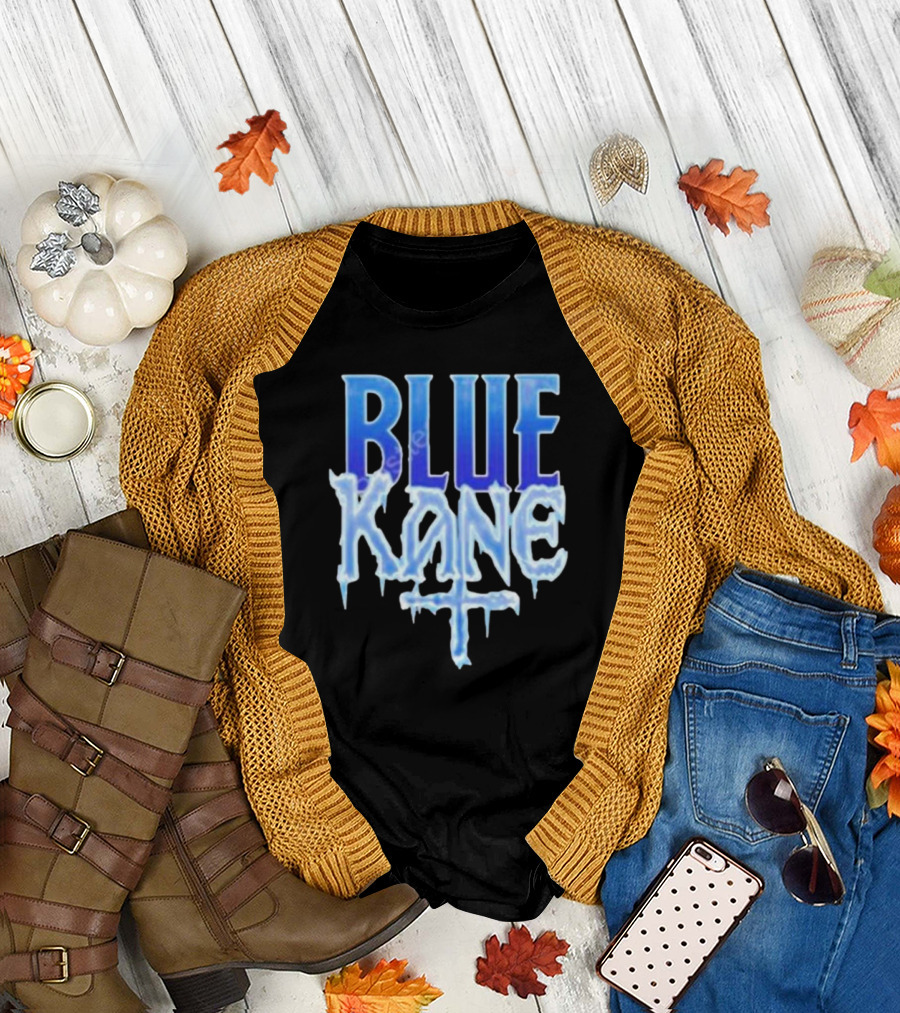 Blue Kane Icy Font Merchandise T-Shirt
