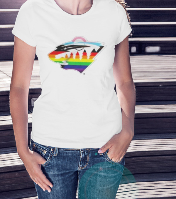 Minnesota Wild Rainbow Pride NHL T-Shirt
