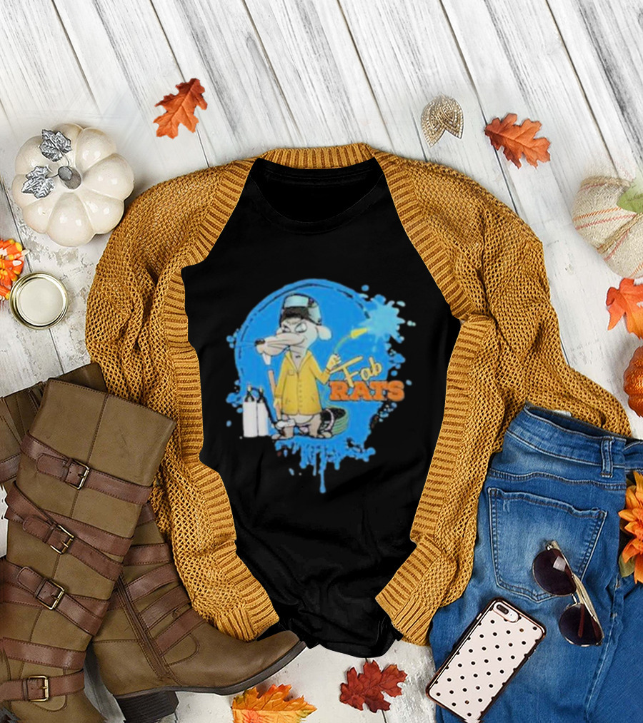 Fab Rats Painter Mouse Cartoon Character T-Shirt