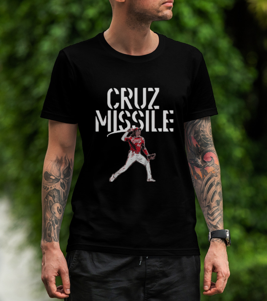 CRUZ Missile Reds Baseball Player 44 T-Shirt