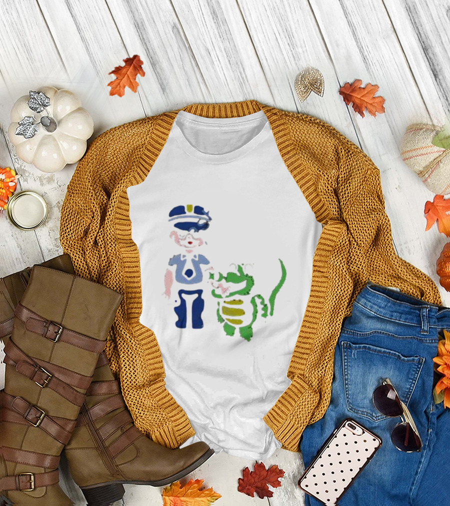 All Crocodilians Are Beautiful Police Officer and Friendly Crocodile T-Shirt