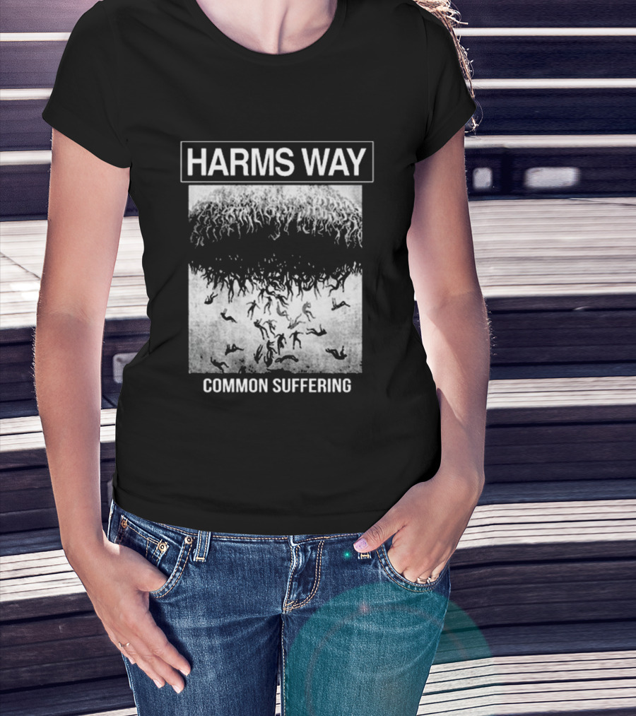 HARMS WAY Common Suffering Falling Figures T-Shirt