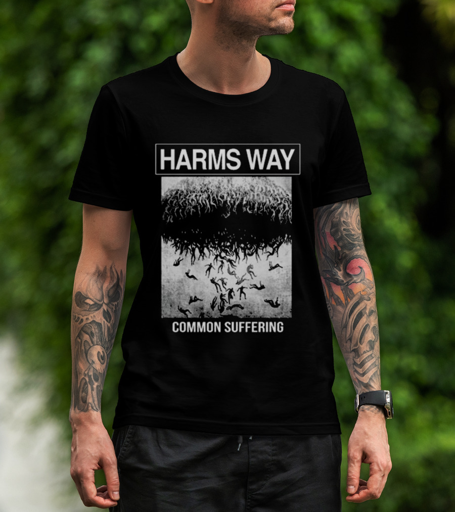 HARMS WAY Common Suffering Falling Figures T-Shirt