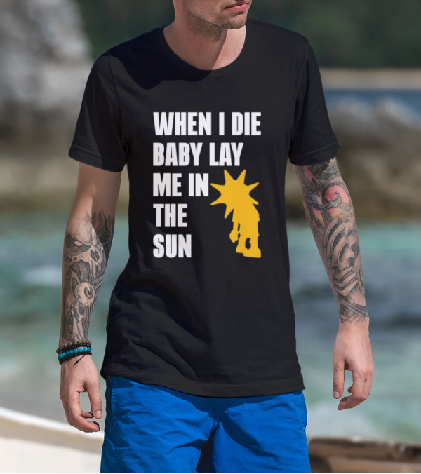 When I Die Baby Lay Me In The Sun Dominic Fike Sunburst T-Shirt