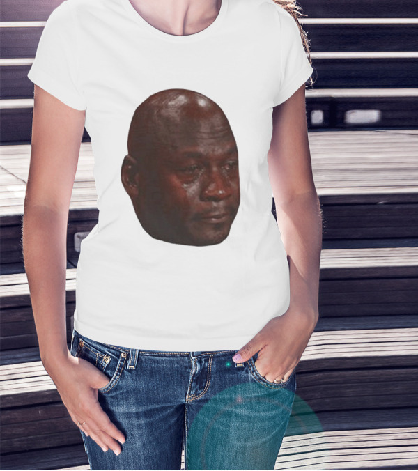 Crying Michael Jordan Meme Iconic Expression T-Shirt
